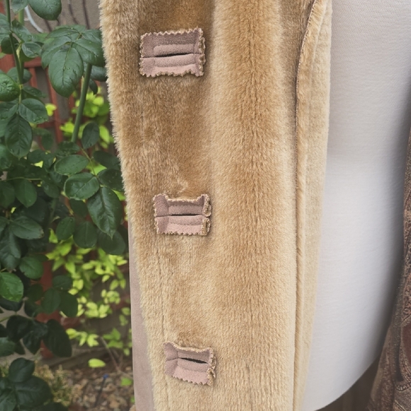 Angelina Beige Teddy Maxi Coat - Picture 8 of 13